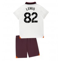 Camisa de Futebol Manchester City Rico Lewis #82 Equipamento Secundário Infantil 2023-24 Manga Curta (+ Calças curtas)